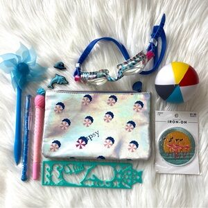 Beach & Pool Fun Girls Bundle | Swim Goggles, Ipsy Pouch, Pins & Pens